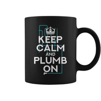 Plumber Keep Calm And Plumb Fun Craftsmen Gif Coffee Mug | Mazezy