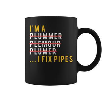 Plumber Plumbing Joke Pun Gif Coffee Mug | Mazezy