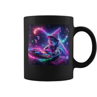 Plur Dj Vibes Trippy Cat Festival Edm Rave Essential Novelty Coffee Mug - Monsterry DE