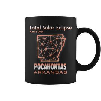 Pocahontas Arkansas Total Solar Eclipse 2024 Coffee Mug - Thegiftio UK