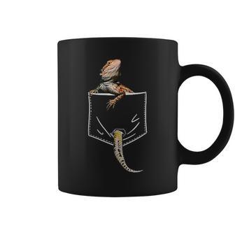 Pocket Bearded Dragon Lover Dad Mom Womens Coffee Mug - Seseable