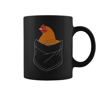 Pocket Chicken Chicken In Pocket I Love My Chicken Coffee Mug | Mazezy