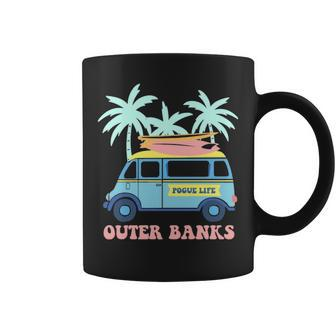 Pogue Life Outer Banks Surfer Van Beach Pastel Coffee Mug | Mazezy
