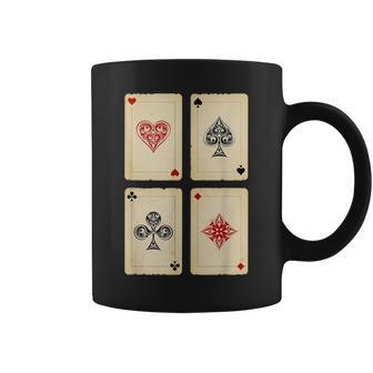 Poker Texas Hold'em Gambling Casino 4 Aces Poker Coffee Mug - Monsterry DE