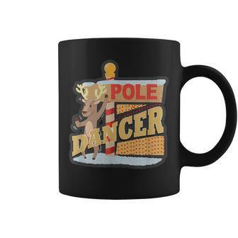 Pole Dancing Naughty Reindeer Coffee Mug - Monsterry DE