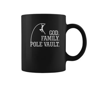 Pole Vault Quote For Coach Athlete Love God And Family Coffee Mug - Monsterry UK