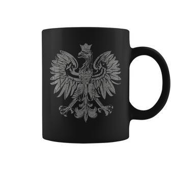 Polish Eagle Poland Coat Of Arms Polish Pride Retro Flag Coffee Mug | Mazezy CA