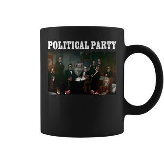 Political Party Abe Lincoln Founding Fathers Beer Drinking Coffee Mug - Monsterry AU