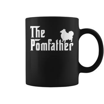 The Pom Father Pomeranian Dog Lover Dad Fathers Day Coffee Mug - Monsterry CA