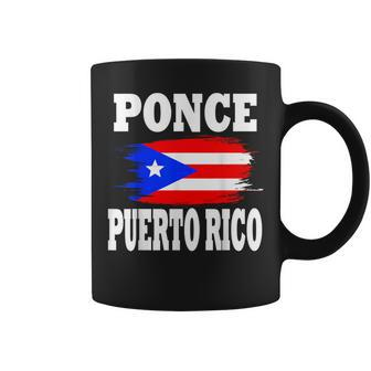 Ponce Puerto Rico Rican Flag Coffee Mug - Monsterry