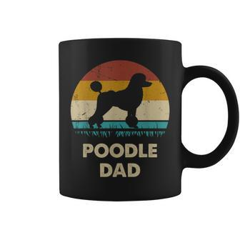 Poodle Dad For Poodle Dog Lovers Vintage Dad Coffee Mug - Monsterry CA