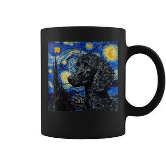 Poodle Dog Van Gogh Style Starry Night Coffee Mug - Monsterry AU