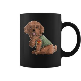 Poodle I Love Mom Tattoo Dog Mother's Day Coffee Mug - Monsterry
