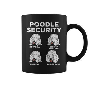Poodle Security Animal Pet Guard Dog Lover Owner Coffee Mug - Monsterry