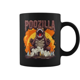 Poozilla Explosive Monstrous Diarrhea Poop Meme Coffee Mug - Seseable