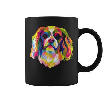 Pop Art Cavalier King Charles Spaniel Cute Dog Lover Gif Coffee Mug | Mazezy