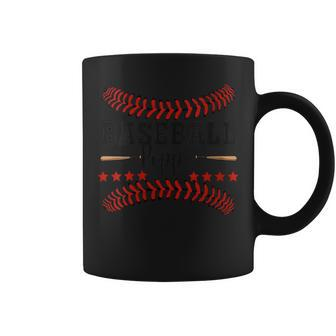 Poppy Baseball With Red Sewing Thread Happy Fathers Day Coffee Mug - Thegiftio UK