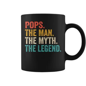 Pops Der Mann Der Mythos Die Legende Popsatertags-Vintage Tassen - Seseable