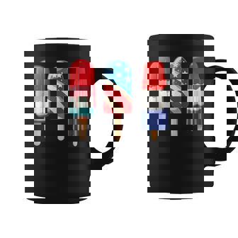 Popsicle Us American 4Th Of July Popsicle Red White & Blue Coffee Mug - Thegiftio UK