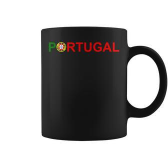 Portugal Travel Vacation Iberian Pride Portuguese Flag Coffee Mug - Monsterry CA