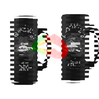 Portuguese Girl Lips Bandera Portuguesa Orgullo Portugués Taza de café - Regaloses