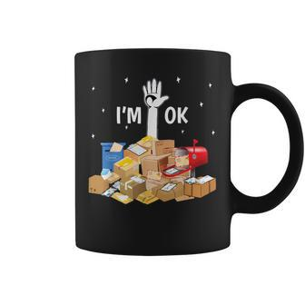 Postal Worker Lover I'm Ok Mail Carrier Coffee Mug - Thegiftio UK