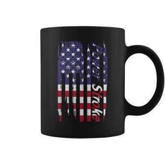Power Stroke American Flag Coffee Mug - Monsterry