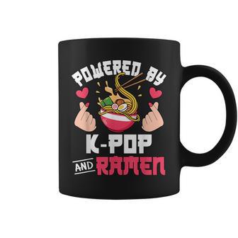 Powered By K-Pop And Ramen Cute Kpop Music Anime Lover Coffee Mug - Monsterry CA