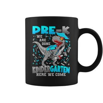Pre-K Graduation 2024 Kindergarten Here We Come Dinosaur Coffee Mug | Mazezy DE