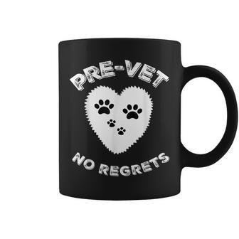 Pre-Vet No Regrets Paws Coffee Mug - Monsterry