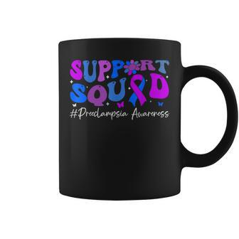 Preeclampsia Awareness Support Squad Groovy Women Coffee Mug - Seseable
