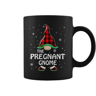 Pregnant Gnome Buffalo Plaid Matching Family Christmas Coffee Mug - Monsterry CA