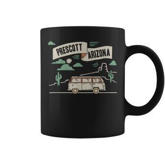Prescott Arizona Vintage Retro Desert Souvenir Coffee Mug - Monsterry