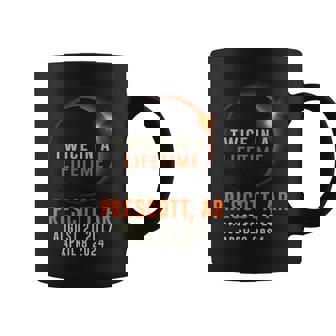 Prescott Arkansas Total Eclipse 2024 Twice In A Lifetime Coffee Mug - Thegiftio