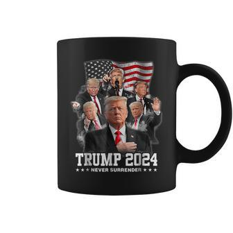 President Donald J Trump 2024 Never Surrender Coffee Mug - Seseable
