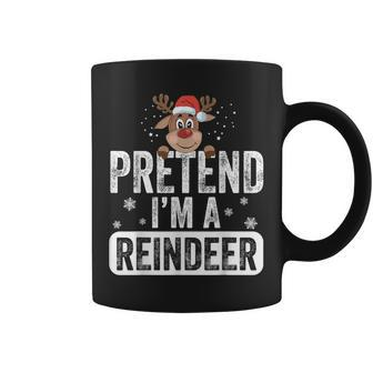 Pretend I'm A Reindeer Reindeer Costume Christmas Xmas Coffee Mug | Mazezy