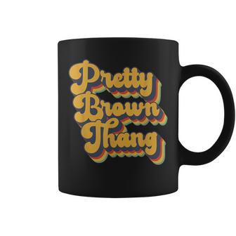 Pretty Brown Thang Retro Vintage Black Pretty Thang Coffee Mug - Monsterry UK