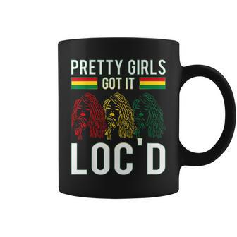 Pretty Girls Got It Loc'd Hair Afro Lover Melanin Dreadlock Coffee Mug - Monsterry AU