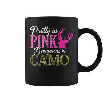 Pretty In Pink Dangerous In Camo Hunter Girl Coffee Mug - Monsterry CA