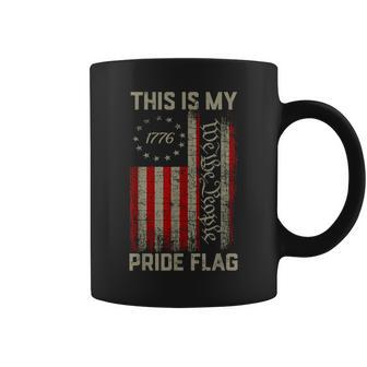 This Is My Pride Flag Usa American Patriotic 4Th Of July Coffee Mug - Seseable