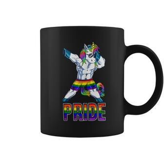 Pride Lgbt Bodybuilding Unicorn Muscle Lesbian Gay Coffee Mug - Monsterry