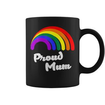 Pride Month Rainbow Flag Equality Proud Mum Lgbt Gay Coffee Mug - Thegiftio UK