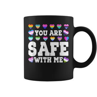 Pride Month You Are Safe With-Me Lgbtq Social Support Coffee Mug - Monsterry CA