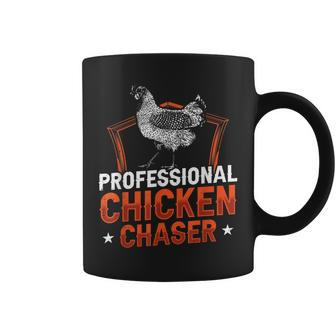 Professional Chicken Chaser Farmer Chickens Lover Farm Coffee Mug - Monsterry DE