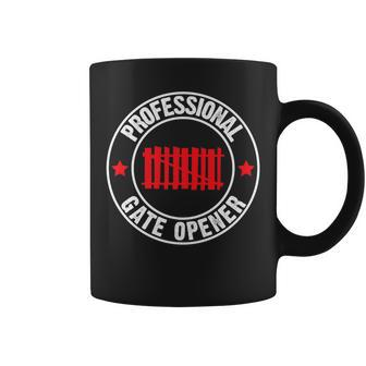 Professional Gate Opener Farmer Farming Cow Lover Coffee Mug - Monsterry DE