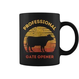 Professional Gate Opener Farmer Cool Cows Coffee Mug - Monsterry AU