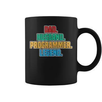 Programmer Dad Nerdy Computer Geeky Dad Database Papa Jokes Coffee Mug - Monsterry