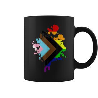 Progress Pride Rainbow Flag For Inclusivity Coffee Mug - Monsterry DE