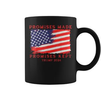 Promises Made Promises Kept Vote Trump 2024 Coffee Mug | Mazezy