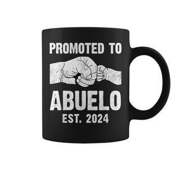 Promoted To Abuelo Est 2024 New Abuelo Father's Day Coffee Mug - Seseable
